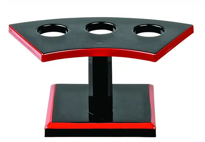Black / Red Sushi 
roll holder - Lacquerware - Set für 3 Rollen