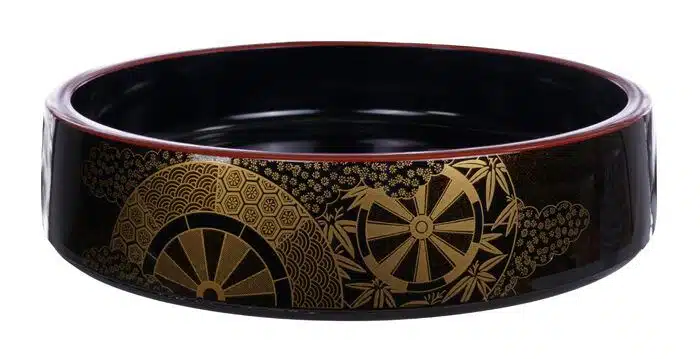 Black Sushi Oke Kaza - Lacquerware - 18 x 6 cm