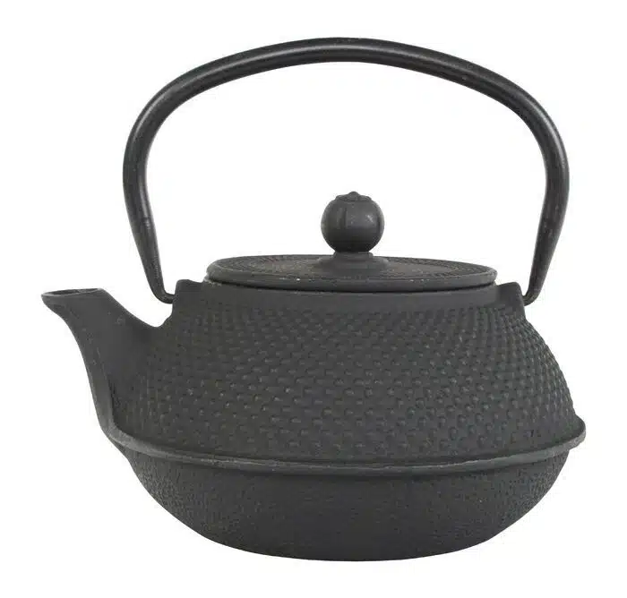 Black teapot made of cast iron - cast iron - 17.5 x 15 x 10 cm 800ml