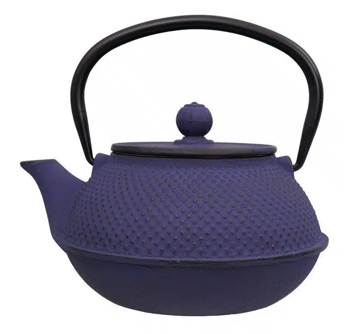 Cast Iron Blue Teapot - Cast Iron - 17.5 x 15 x 10 cm 800ml