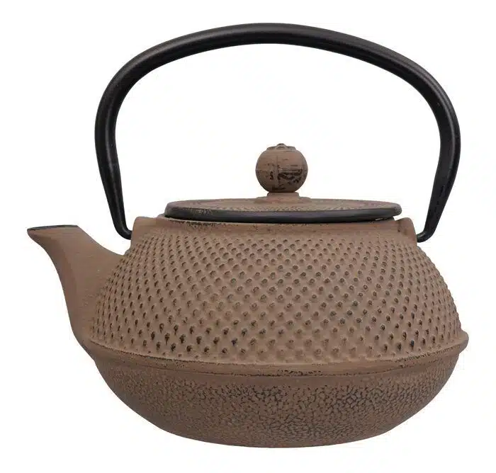 Cast Iron Brown Teapot - Cast Iron - 17.5 x 15 x 10 cm 800 ml