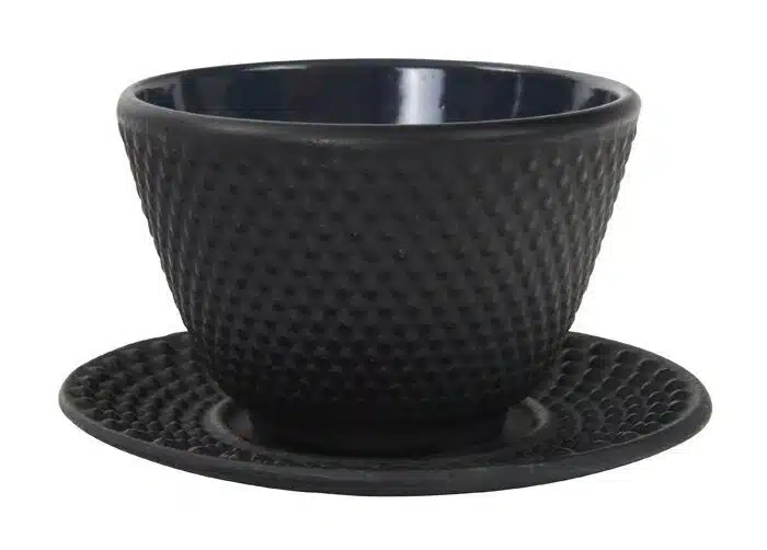 Black tea cup with saucer - 7 x 5.5 cm 120 ml