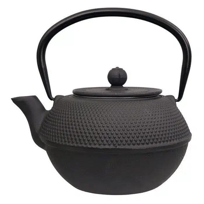 Black teapot made of cast iron - cast iron - 1200ml