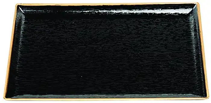 Black Tray - Lacquerware - 19 x 14 cm