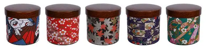 Tea caddies different designs - 8,4 x 8,7 cm 150gr