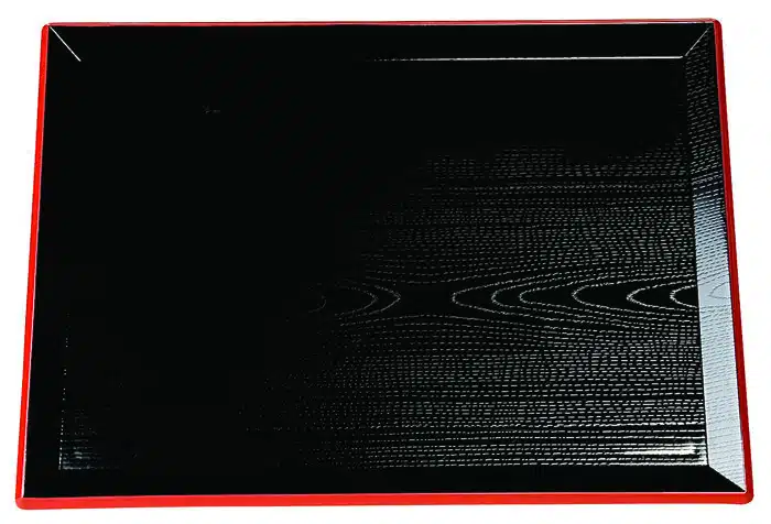Black Tray - Lacquerware - 45 x 33 cm