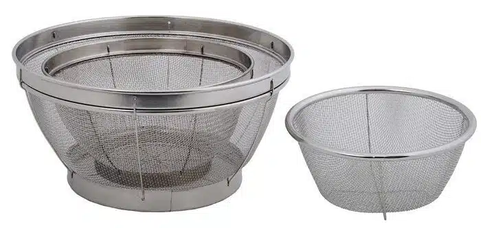 Steel Sieve Baskets - 15/19 / 25cm - Set of 3