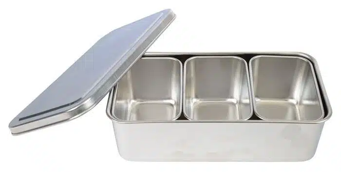 Stainless Steel Spice Jars - Set of 3