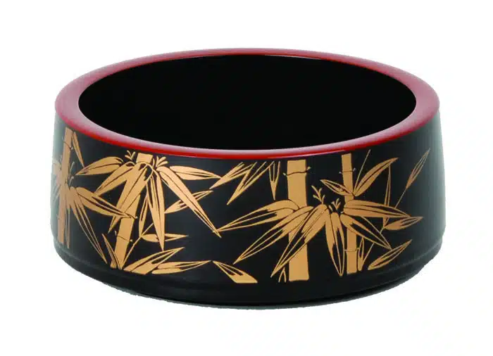 Black sushi Oke Kaza - lacquer - 16 x 6 cm