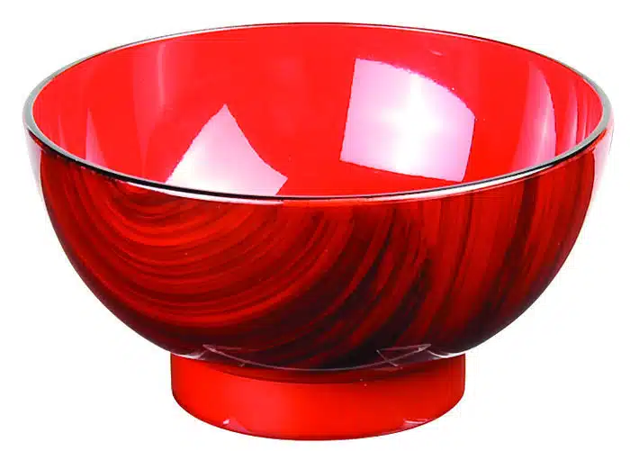 Red bowl - Lacquerware - 11.5 x 6.5 cm