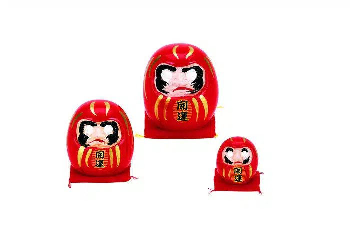 Red Daruma doll - 6 cm