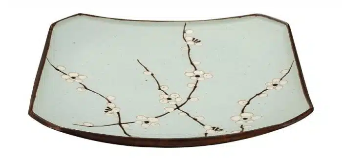 Mint Green Square Plate - Soshun - 19 x 19 cm