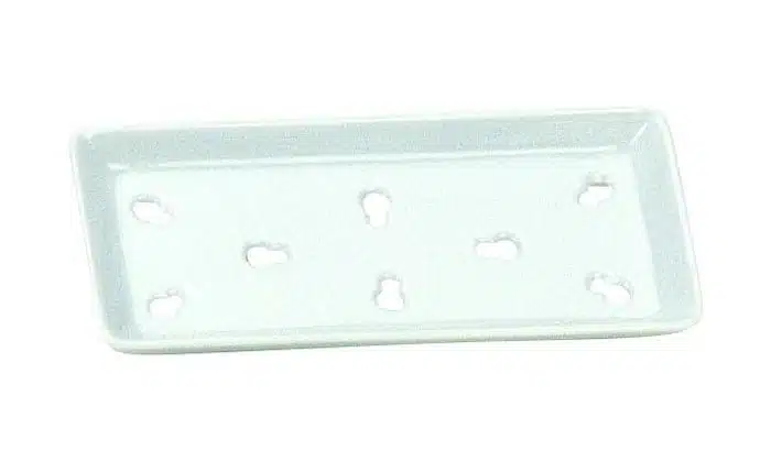 White sushi cooling plate - 20.4 x 9.2 cm