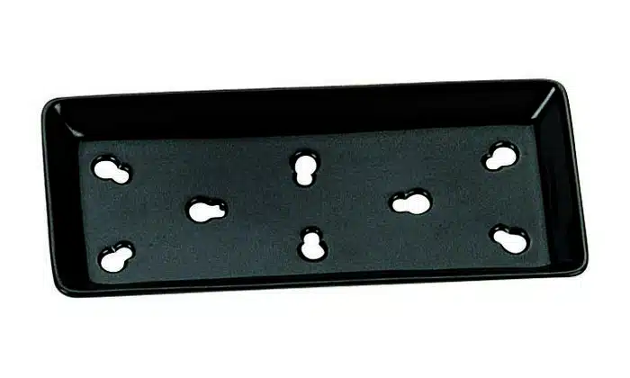 Black sushi cooling plate - 20.5 x 9.5 cm