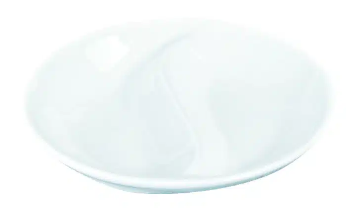 White separate sauce plate - white series - 9,5 cm