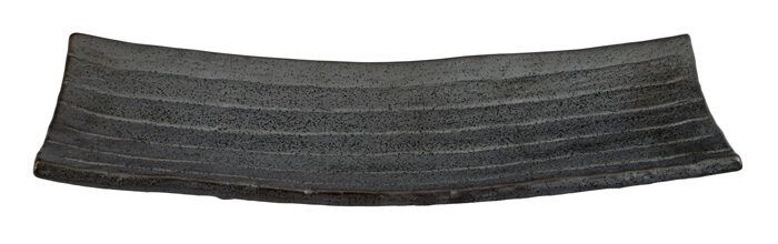 Black rectangular plate - Large plate - 31.5 x 10 cm