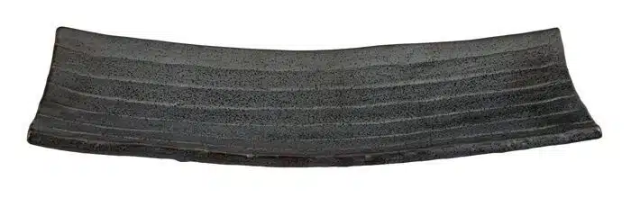 Black rectangular plate - Large plate - 31.5 x 10 cm