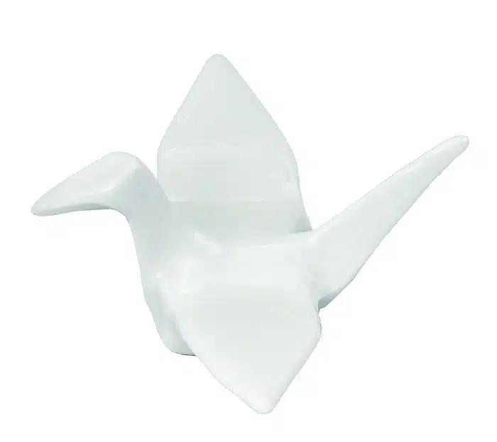 White Chopsticks Holder Crane - White Series