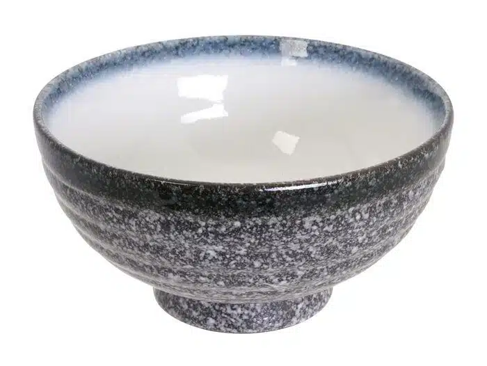 Gray / White Bowl - Tajimi - 19 x 9.5 cm 1500 ml