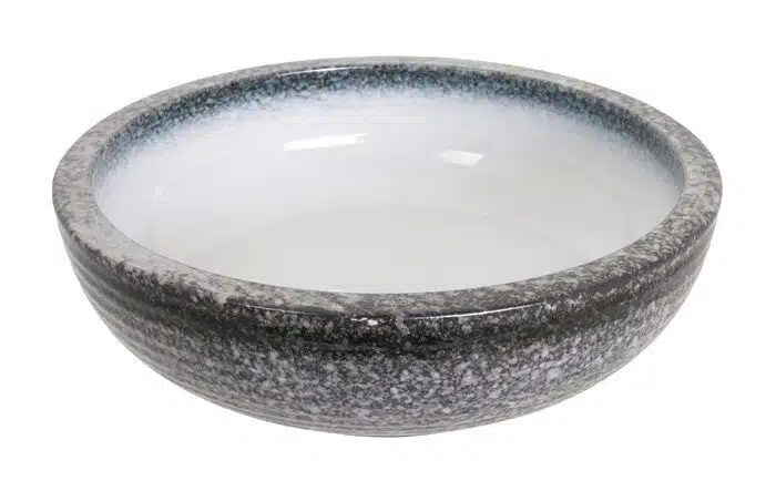 Gray / White Bowl - Tajimi - 23.3 x 8 cm 1500