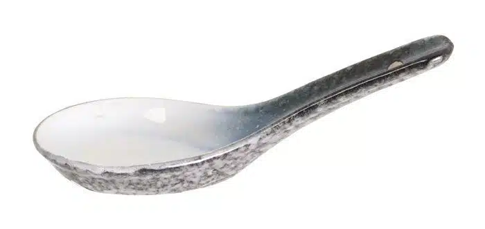 Gray / White Spoon - Tajimi - 13.5 cm