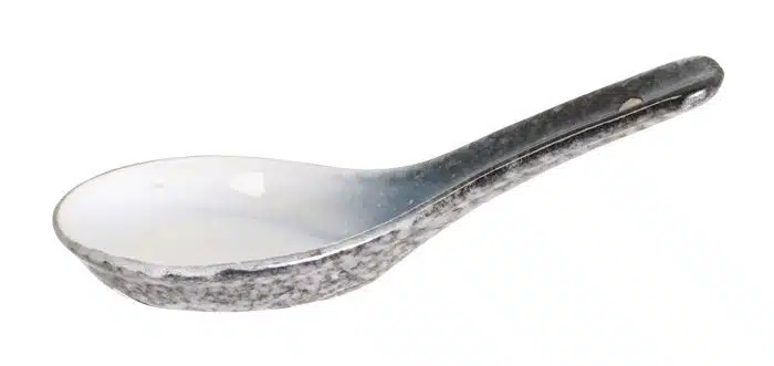 Gray / White Spoon - Tajimi - 13.5 cm