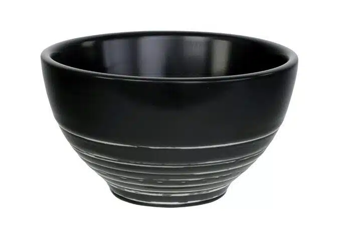 Black / White Bowl - Black Maru - 10 x 5 cm 200 ml