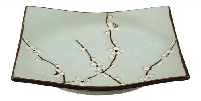 Mint Green Square Plate - Soshun - 17.5 cm