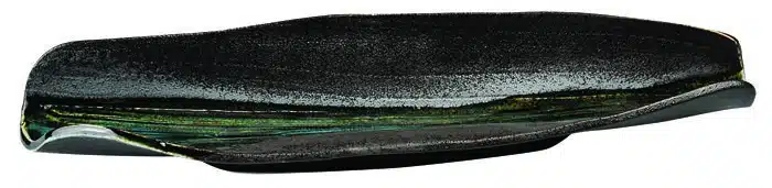 Green / Gray rectangular plate -Green-Gray series - 40 x 11 cm