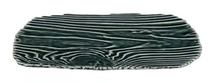 Black rectangular plate - Large plate - 31 x 14.5 cm