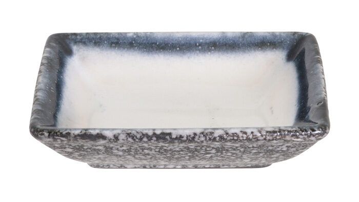 Gray / White Bowl - Tajimi - 9,5 x 7 x 2,5 cm