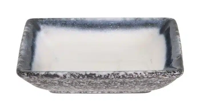 Gray / White Bowl - Tajimi - 9,5 x 7 x 2,5 cm