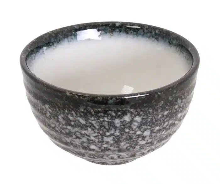 Gray / White Bowl - Tajimi - 11 x 6.5 cm 350 ml