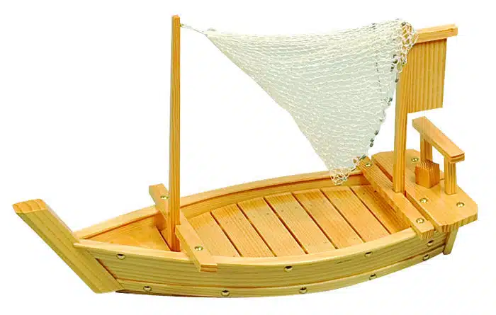 Wooden sushi boot - wooden harness - 60 x 23.5 cm