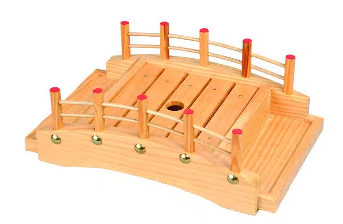 Wooden sushi bridge - wooden goods - 30.5 x 16.5 x 10 cm