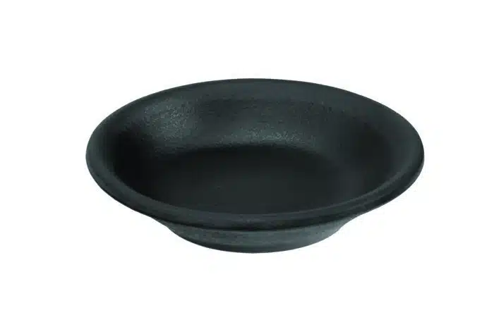 Black soy sauce plate - melamine - 8 x 1.6 cm