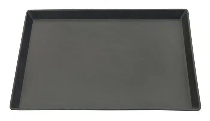 Black plate - melamine - 40 x 28 x 3 cm