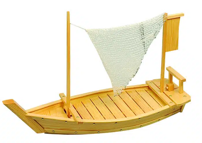 Wooden sushi boat - wooden utensils - 70 x 26.5 cm