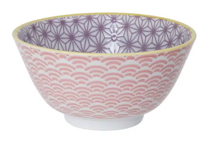 Purple / Pink Bowl - Star Wave - 12 x 6.4 cm 300 ml