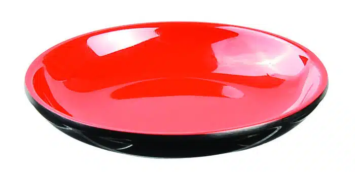 Black / red sauce board - melamine - 8,5 cm