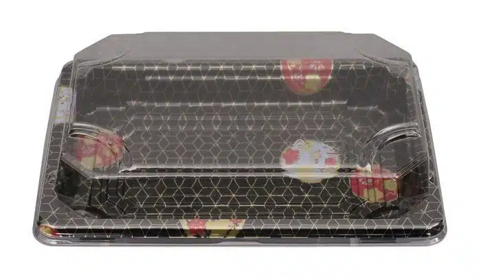 Plastic disposable plate for the ST-3 - 16.4 x 11.3 x 2 cm (packed per 50)