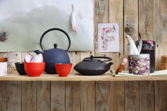 Cast Iron Red Teapot - Cast Iron - 13.5 x 11.5 x 8.5 cm 350 ml - Image 2