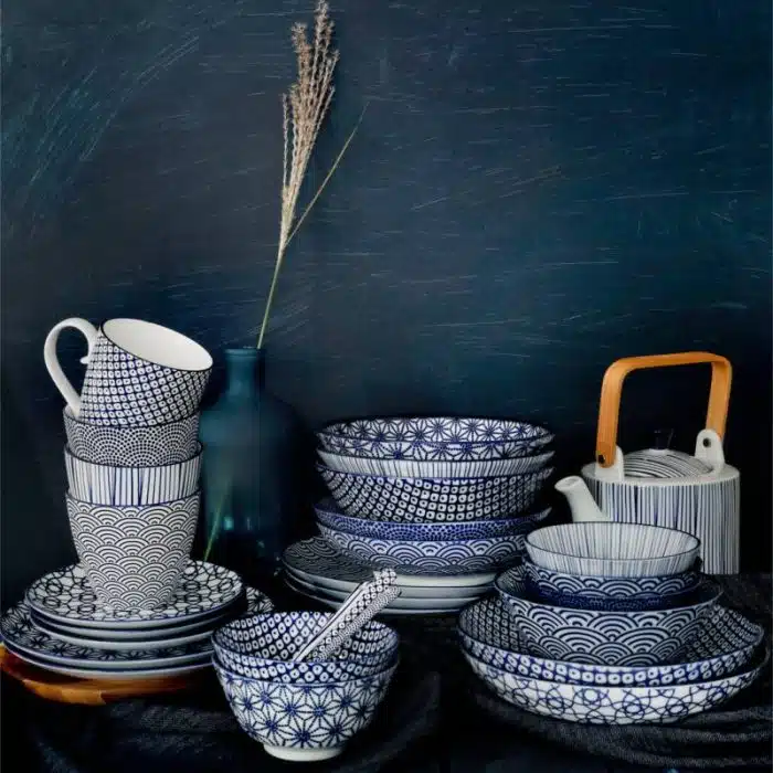 Tokyo Design Studio - Nippon Blue - Dinner Plate - Star - 25.7 x 3cm - Image 2