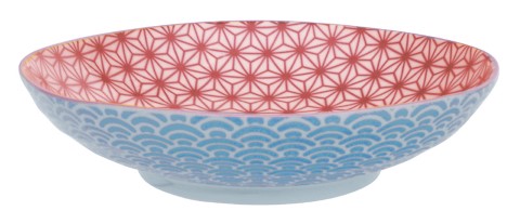 Tokyo Design Studio - Star/Wave - Pasta Bord - 21 x 5.2cm - Rood/Paars