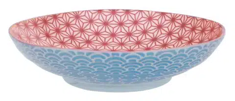 Tokyo Design Studio - Star/Wave - Pasta Bord - 21 x 5.2cm - Rood/Paars