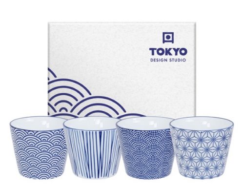 Tokyo Design Studio - Nippon Blue - Koppen set - 8.3x6.5cm 180ml 4pcs