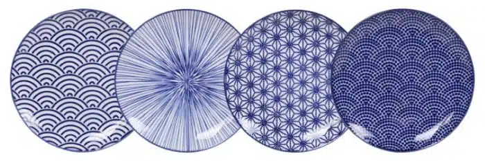 Tokyo Design Studio - Nippon Blue - Plate set - 25.7 x 3cm - 4pcs - Image 2