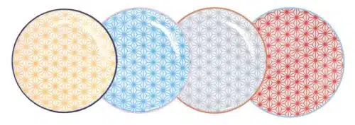 Tokyo Design Studio - Star Wave - Gebaksborden set - 16x2cm - Set van 4 stuks