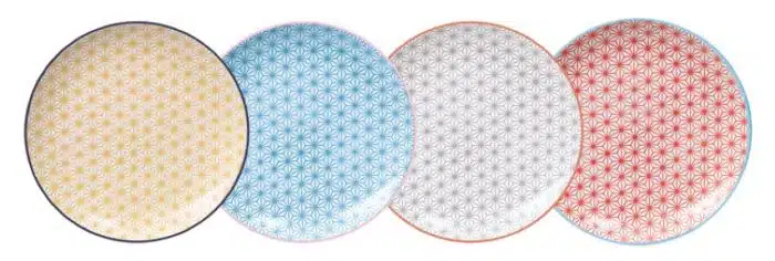 Tokyo Design Studio - Star Wave - Dinerborden Set - 25.7x3cm - Set van 4 stuks
