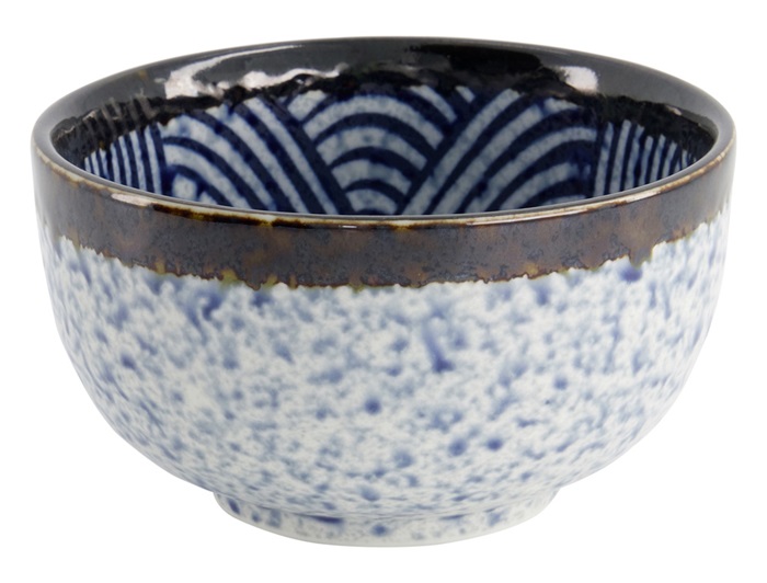 Tokyo Design Studio - Aisai Seigaiha - Rice bowl - 12.7 x 7cm ⋆ The  Oriental Shop